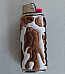 Bic Lighter case Rubberised Metal Complete With Bic Lighter Unique Pattern