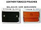 Genuine Leather Cigarette Tobacco Pouch Bag MRK/Zico great quality lot of two