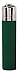 Clipper super lighter gas refillable collectable, solid green