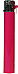 slimline gas refillable normal flame solid colour lighter pink