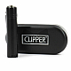 clipper lighter matt black normal flame, genuine product 2 year warranty