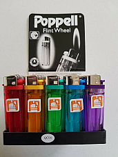 Lighters POPPELL flint wheel disposable quality lot of FIVE value