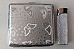 High quality Regal cigarette case butterfly style silver and silver glitter ligh
