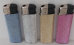 new large gas refillable electronic  Glitter lighters metalic  x 4 fast shipping