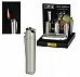 Clipper Pipe Lighter Angled Flame Metal gift Case Gas Refillable 2 year warranty