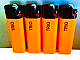 lighters lot of 4 Large slimline neon orange disposable Normal flame