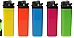 Fluro disposable large lighters lot of five assorted colours great quality