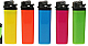 Fluro disposable large lighters lot of five assorted colours great quality