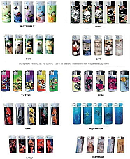 WHOLESALE LOT OF ELECTRONIC REFILLABLE PATTERN LIGHTER