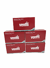 10,000 x Ventti Premium Filter Tubes Red Empty Tobacco Cigarette Regular Size