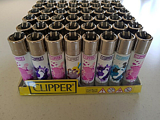 CLIPPER LIGHTERS wholesale  144  lighters foot print  collectible  free rotary