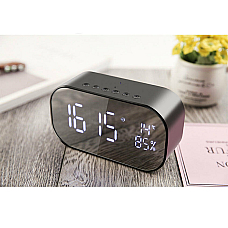 Sansai Multifunction Rechargeable Bluetooth Speaker/Clock/Radio Aux/USB Input