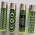 8 x Ganja Leaf, Refillable Clipper Lighters (EB66)