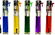 slimline gas refillable normal flame see through lighters  assorted colours