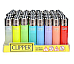 CLIPPER LIGHTERS wholesale  48 Translucent collectible comes with bonus led li