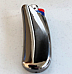 silver grey  Curved Lighter Case  for Large bic lighter complete with lighter