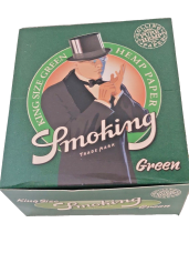 Pure Hemp Green King size rolling papers 33 leaves per booklet 50 pack per box