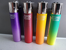 Clipper  4 Gradient Colors  Refillable Lighters  collectable set of 4+ bonus