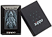 Zippo Black Matte Winged Monster design