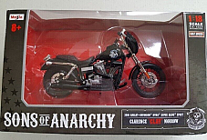 Maisto 1:18 scale Sons of Anarchy Harley Davidson Clarence Clay Morrow Dyna supe