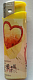 Zico LIGHTER ELECTRONIC GAS REFILLABLE yellow heart QUALITY free postage ++