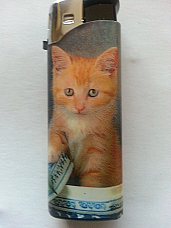 Zico LIGHTER ELECTRONIC GAS REFILLABLE mini kitten no.2  QUALITY free postage ++