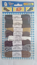 Assorted  shoe laces pack of ten pairs assorted