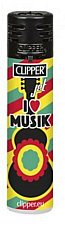 clipper lighter New Jet flame I love Musik  genuine product Rare Collectable