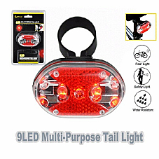 Sansai, 9 LED MultiPurpose Tail Light,Compact rear light, 7 mode multipurpose