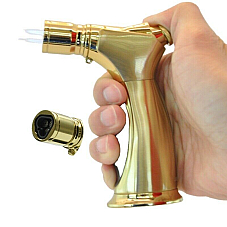 JOBON 3 burner Jet Lighter Gas Refillable Windproof  Quality powerful Blowtorch