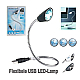 Flexible usb computer light with ultra bright led lamp 12 month warranty
