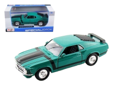 Maisto Special Edition 1970 Ford Mustang Boss 302 1:24 Scale Green & Black