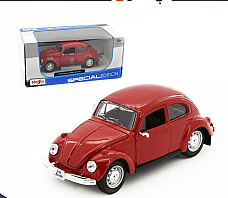 MAISTO Licensed diecast model 1973 Volkswagen Beetle Red scale 1:24 collection