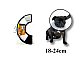 Dog  protection cone collar xtra- small 18-24 cm