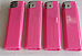 4x large  Electronic Lighters gas refillable adjustable flame solid colour pink
