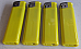 4xlarge  Electronic Lighters gas refillable adjustable flame solid colour Yellow