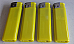 4xlarge  Electronic Lighters gas refillable adjustable flame solid colour Yellow