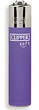 Clipper super lighter gas refillable , Micro soft touch purple