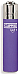 Clipper super lighter gas refillable , Micro soft touch purple