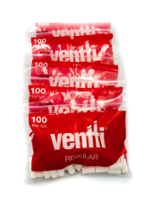 500 Ventti Red Regular Filter Tips 100 Per Pack Filter Tips Cigarette 5 Packets
