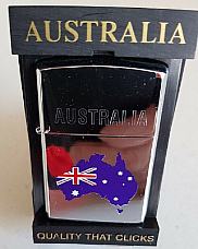 Tiger souvenir oil lighter Australiana high quality x 1 / 12 month warranty