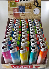 New Cricket Lighters Pack of 50  wholesale Disposable Lighters  Cricket large