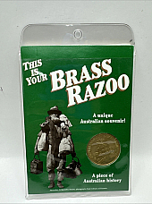 One Brass Razoo 1994 Australia Coin Token with History Booklet (Ms260207/Q4)