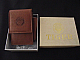 Tiger cigarette case brown soft leather comes with gas refillable lighter