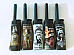 utility lighters set of five jet flame wind proof refillable Ned Kelly pattern