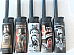 utility lighters set of five jet flame wind proof refillable Ned Kelly pattern