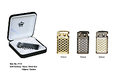 Regal high quality cigar lighter  gift boxed comes with bonus cigar cutter