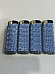 Set Of 4 Metallic  Blue Electronic Lighters Gas Refillable Collectable