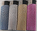 Glitter lighters large set of 4 gas refillable with adjustable flame