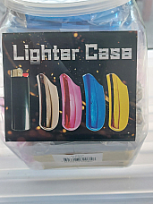 wholesale  lighter cases  to suit Bic lighters display of 40 cases assorted COLO